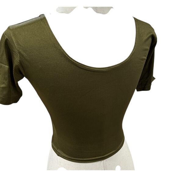 Unbranded Saree Sari Blouses Olive Stitched Stretch and Gold and Olive Brocade - Picture 2 of 4